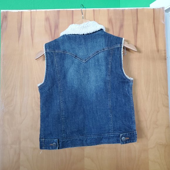 Monteau fleece lined denim vest - Picture 5 of 6